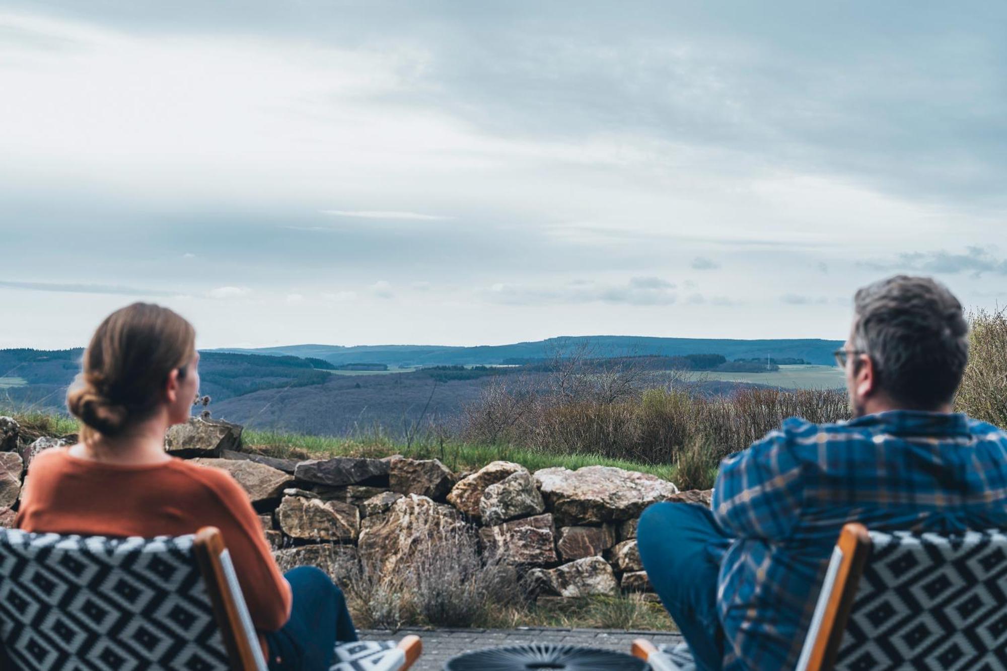Hunsrueck Valley View Apartment With Cedar Sauna Bruschied エクステリア 写真